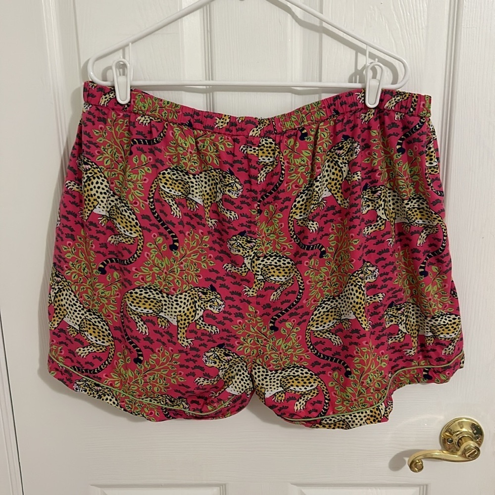 Printfresh Bagheera Sleep Shorts Hot Pink Leopard Print Size 2X - Picture 8 of 12